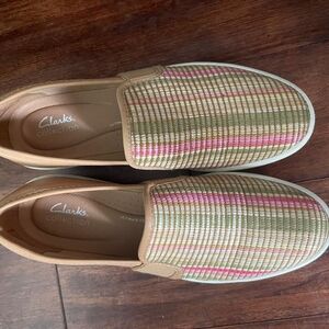 Clarks Women's Multicolor Slip-On Loafers